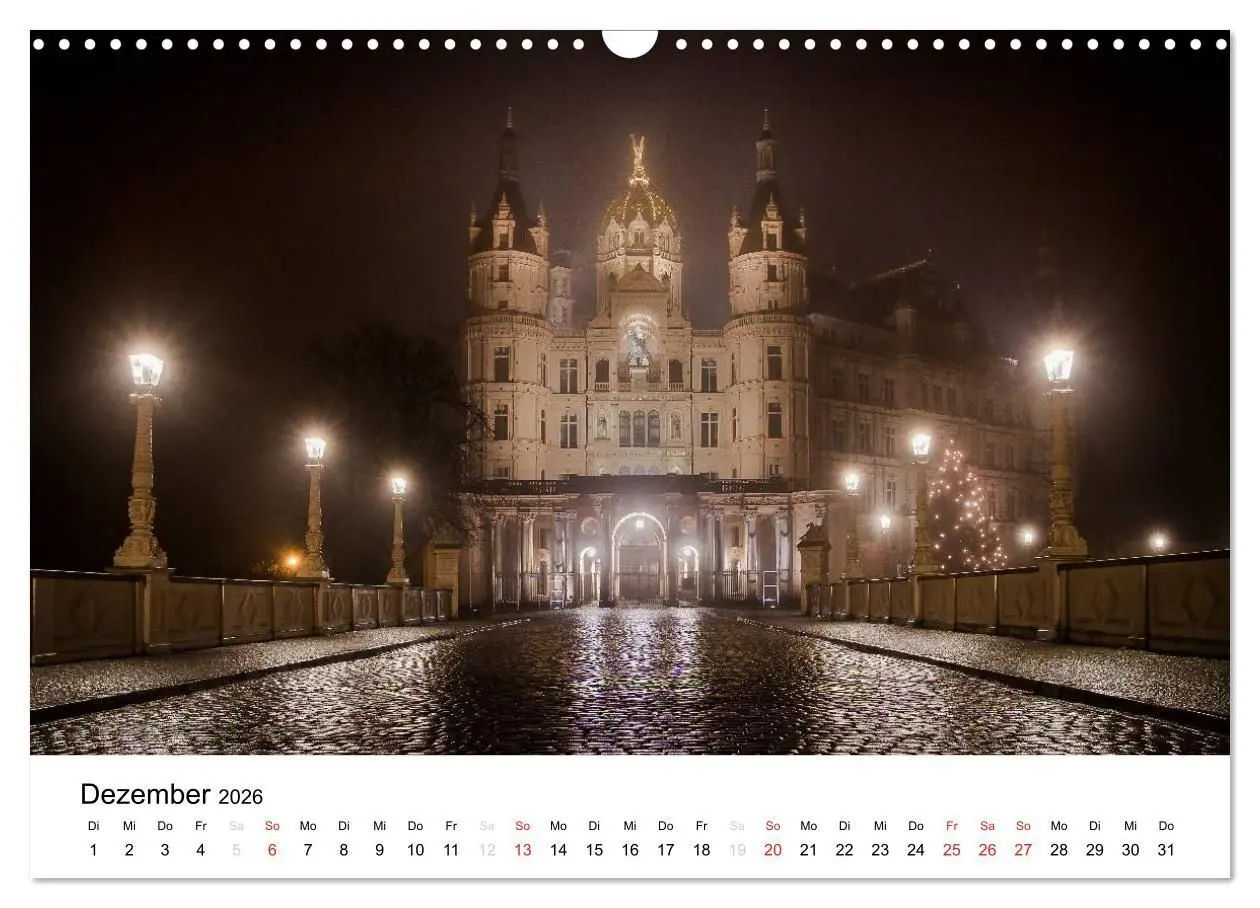 Bild: 9783516117530 | Schweriner Märchenschloss (Wandkalender 2026 DIN A3 quer), CALVENDO...