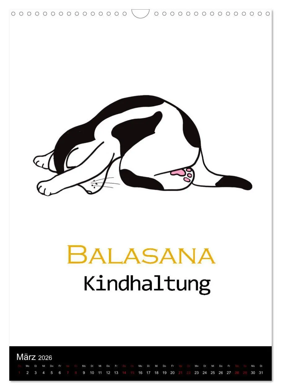 Bild: 9783516357530 | Yogakatzen - ganz entspannt im Hier und Jetzt (Wandkalender 2026...