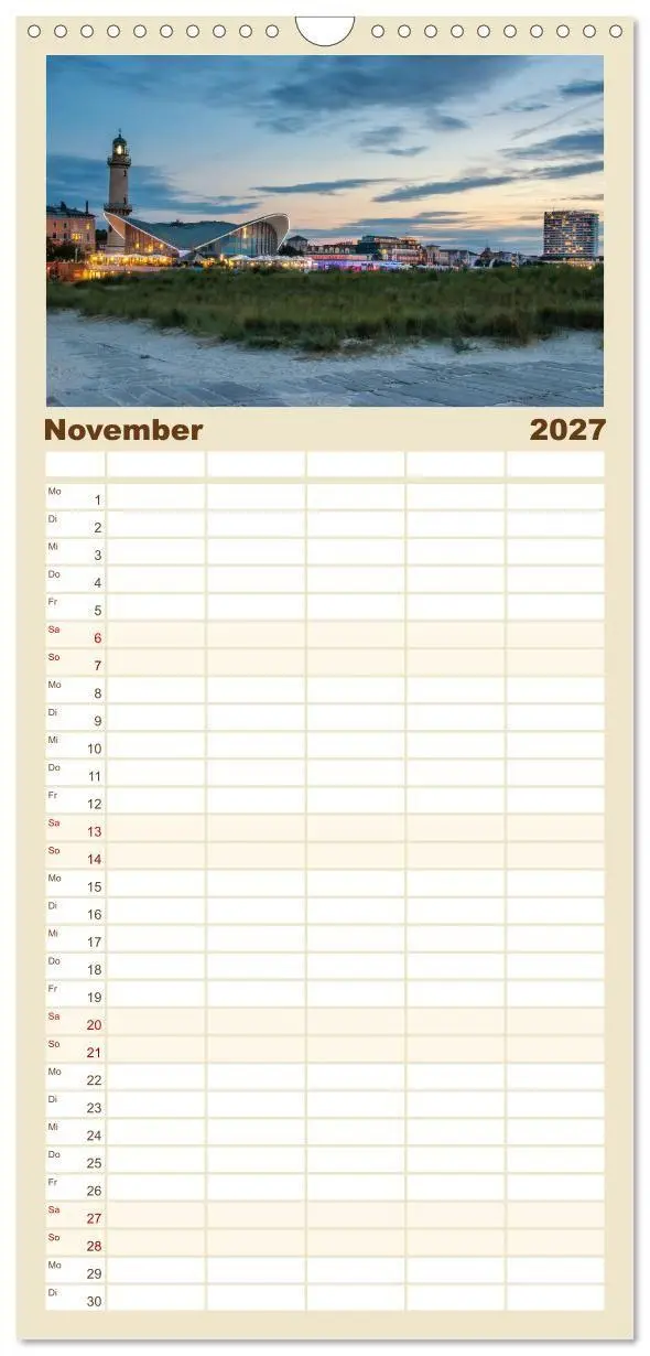 Bild: 9783594337530 | Familienplaner 2027 - Meine Ostsee mit 5 Spalten (Wandkalender, 21...