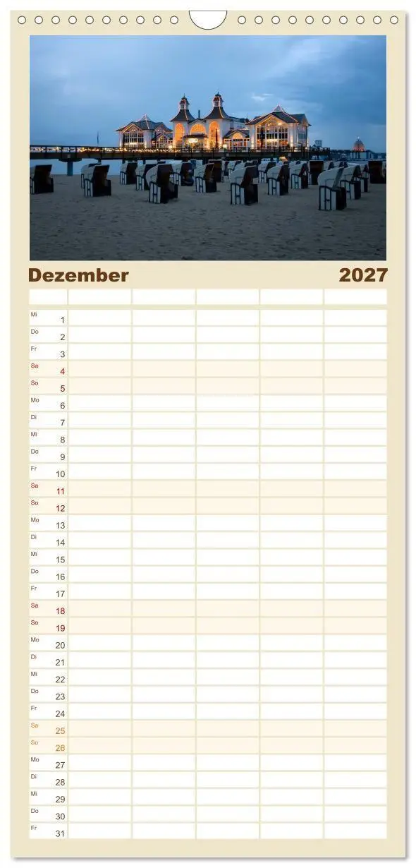 Bild: 9783594337530 | Familienplaner 2027 - Meine Ostsee mit 5 Spalten (Wandkalender, 21...
