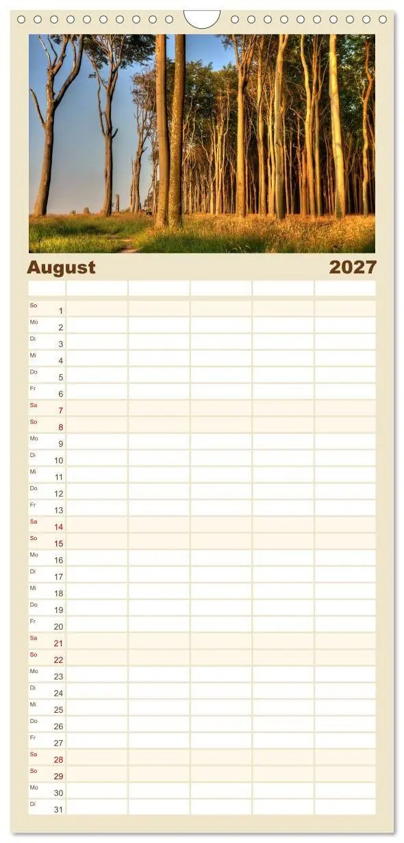 Bild: 9783594337530 | Familienplaner 2027 - Meine Ostsee mit 5 Spalten (Wandkalender, 21...