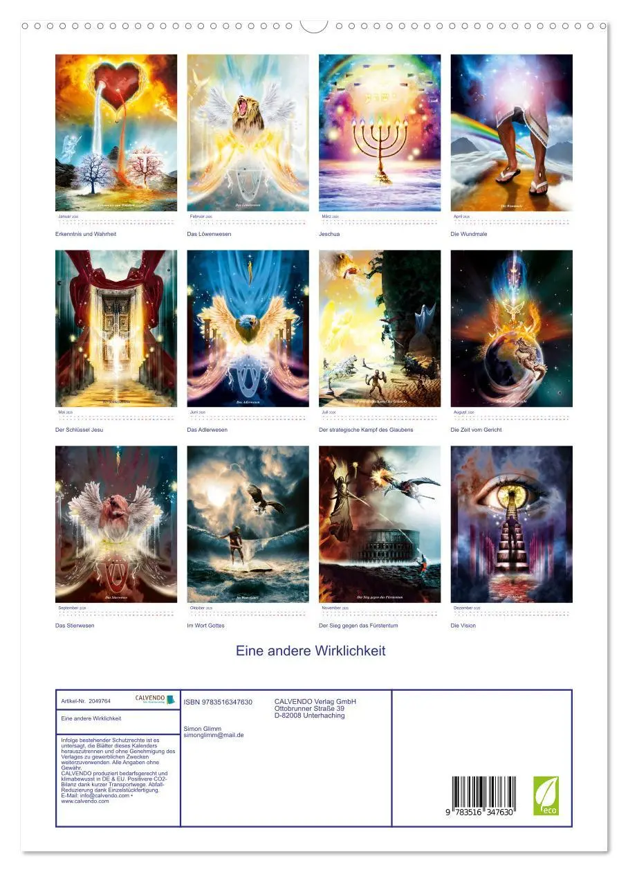 Bild: 9783516347630 | Eine andere Wirklichkeit (hochwertiger Premium Wandkalender 2026...