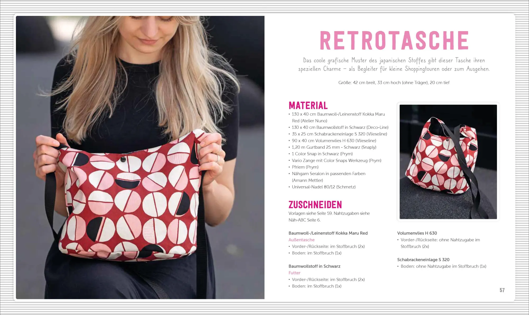 Bild: 9783841067630 | Trendige Taschen nähen | Einfache Formen für Anfänger | Stefanie Benz