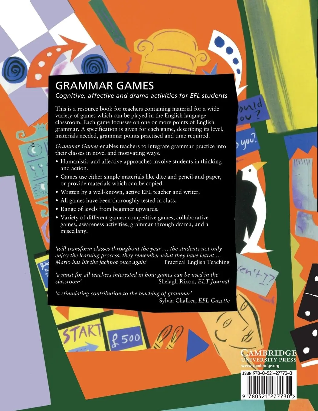 Rückseite: 9780521277730 | Grammar Games | Mario Rinvolucri | Taschenbuch | Englisch | 1985