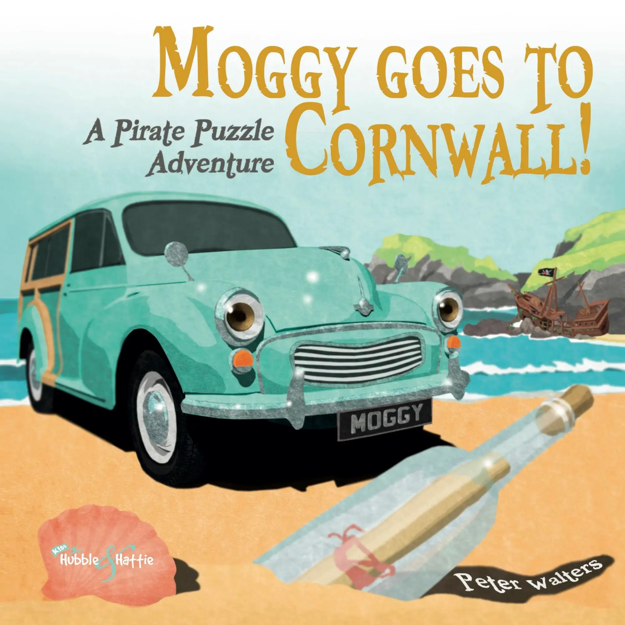 Cover: 9781787117730 | Moggy Goes to Cornwall! | A Pirate Puzzle Adventure | Peter Walters