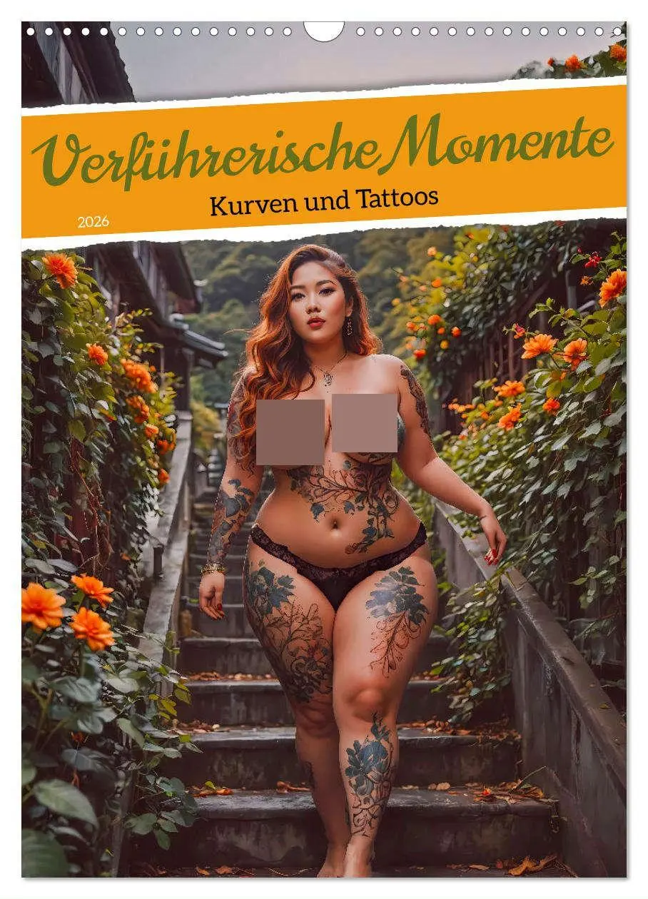 Cover: 9783457247730 | Verführerische Momente - Kurven und Tattoos (Wandkalender 2026 DIN...