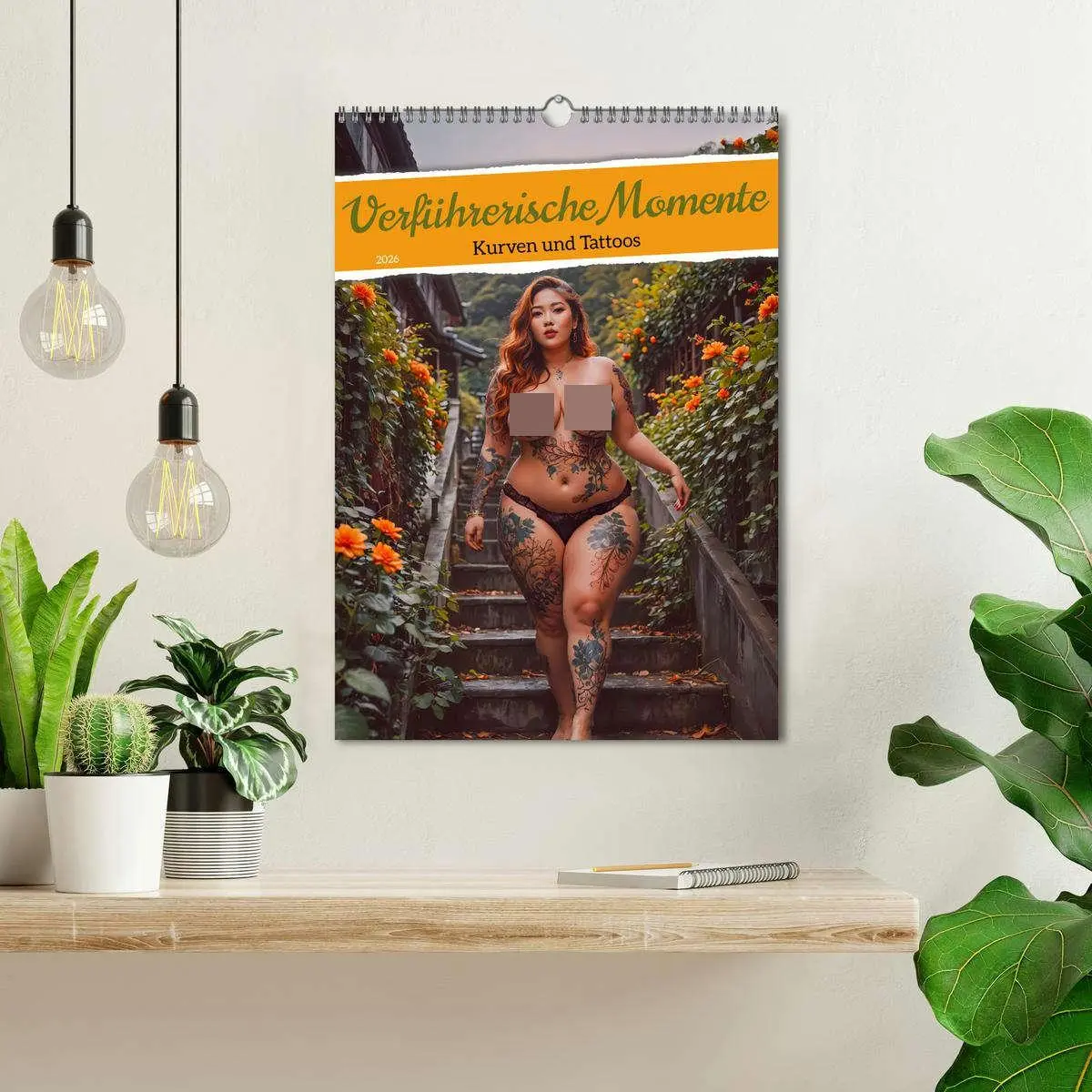 Bild: 9783457247730 | Verführerische Momente - Kurven und Tattoos (Wandkalender 2026 DIN...