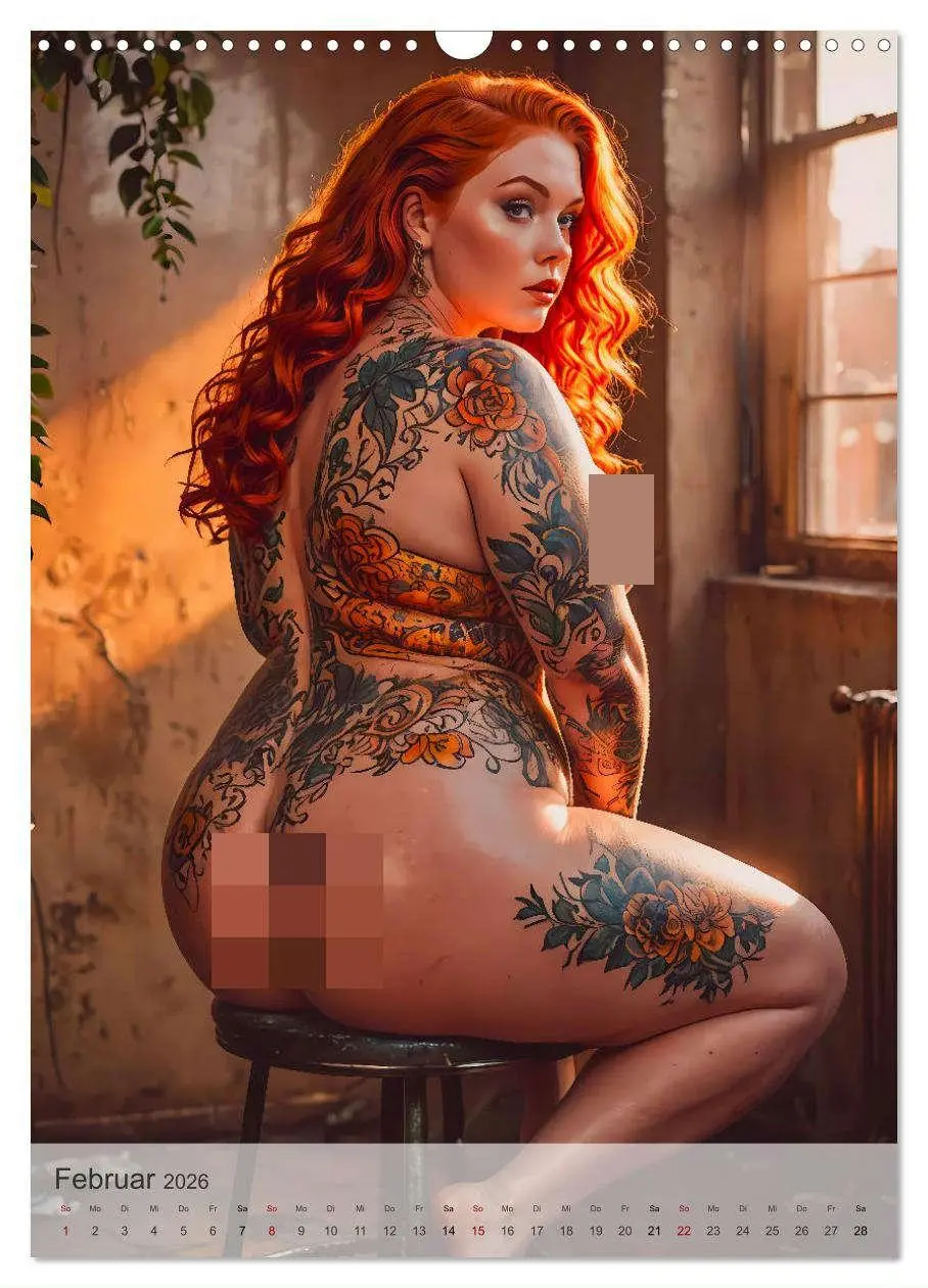 Bild: 9783457247730 | Verführerische Momente - Kurven und Tattoos (Wandkalender 2026 DIN...