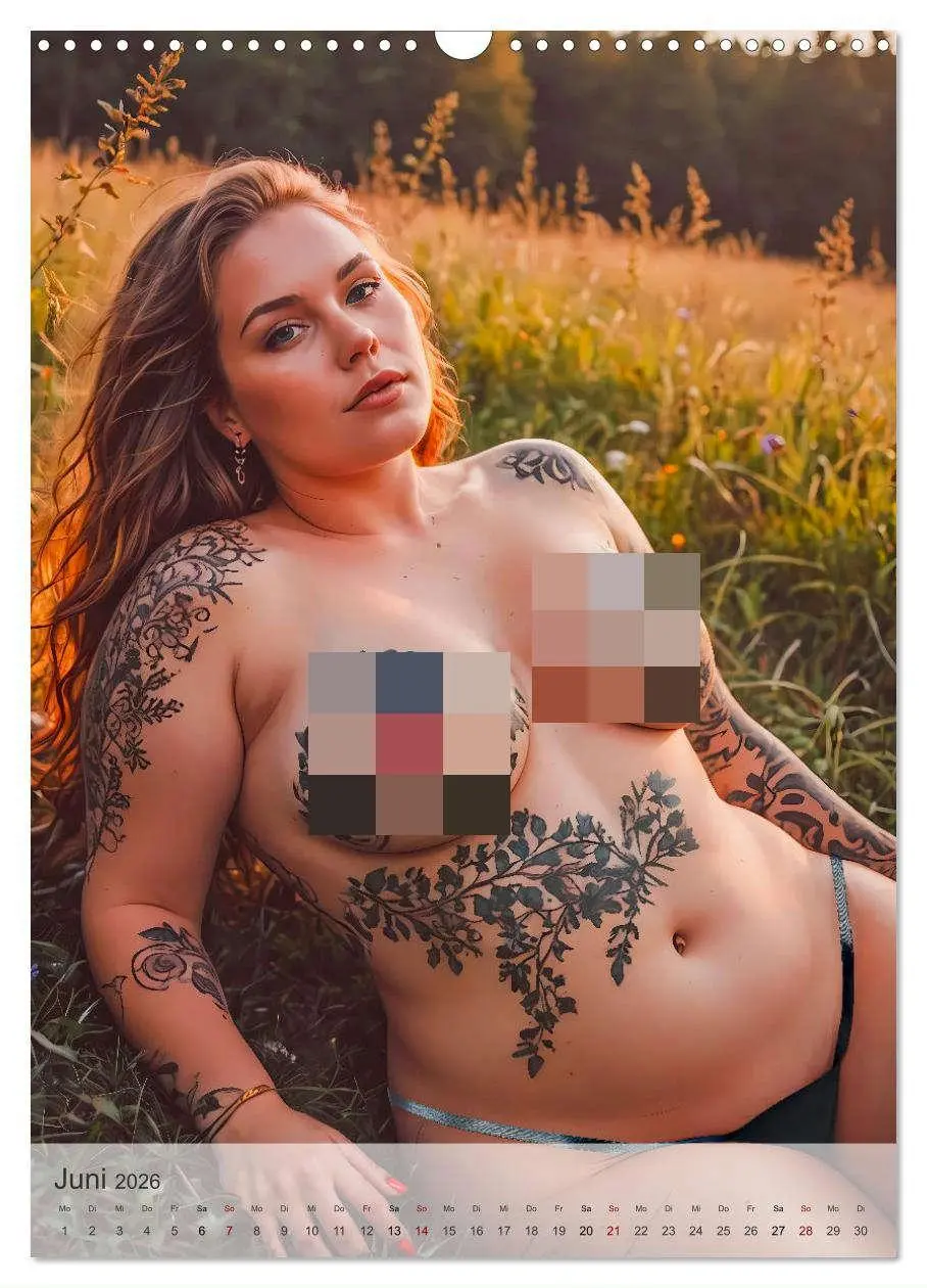 Bild: 9783457247730 | Verführerische Momente - Kurven und Tattoos (Wandkalender 2026 DIN...