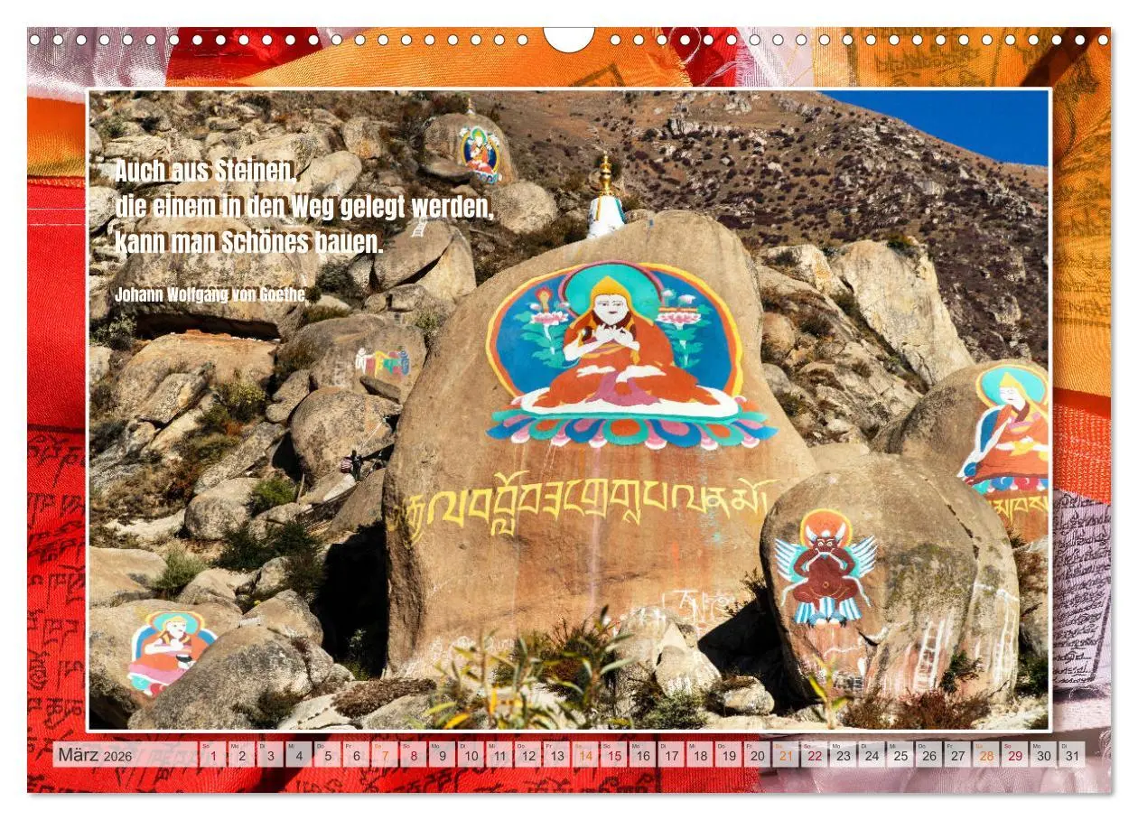 Bild: 9783457797730 | Farben Tibets (Wandkalender 2026 DIN A3 quer), CALVENDO Monatskalender
