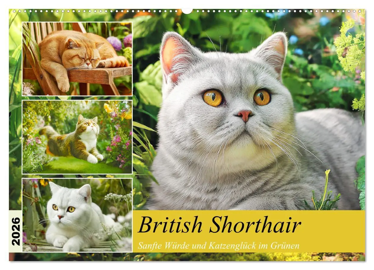 Cover: 9783516027730 | British Shorthair. Sanfte Würde und Katzenglück im Grünen...