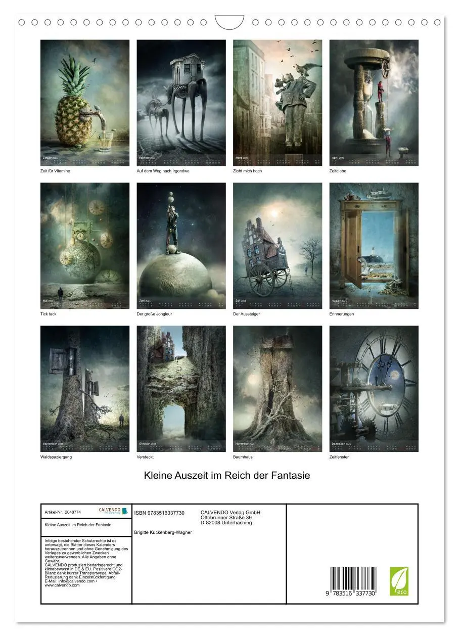 Bild: 9783516337730 | Kleine Auszeit im Reich der Fantasie (Wandkalender 2026 DIN A3...