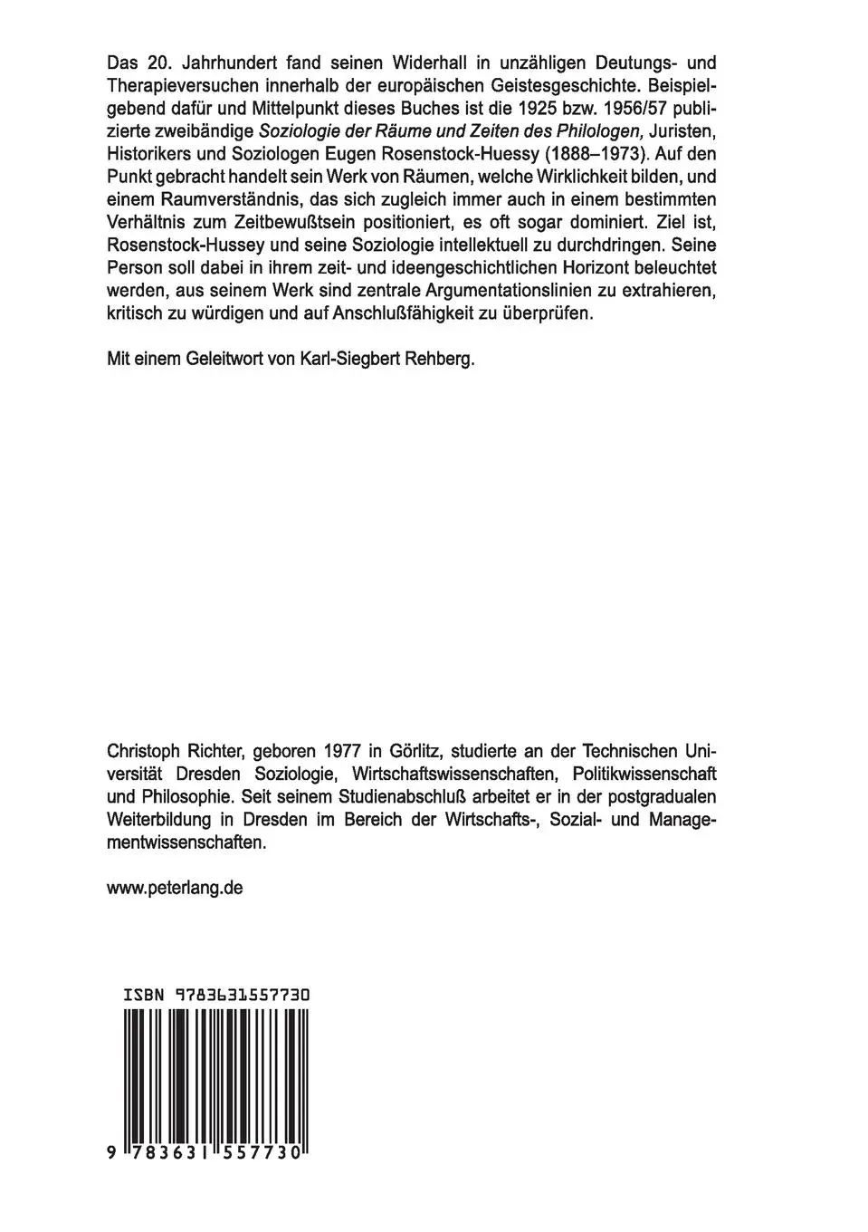 Rückseite: 9783631557730 | Im Kreuz der Wirklichkeit | Christoph Richter | Taschenbuch | 208 S.
