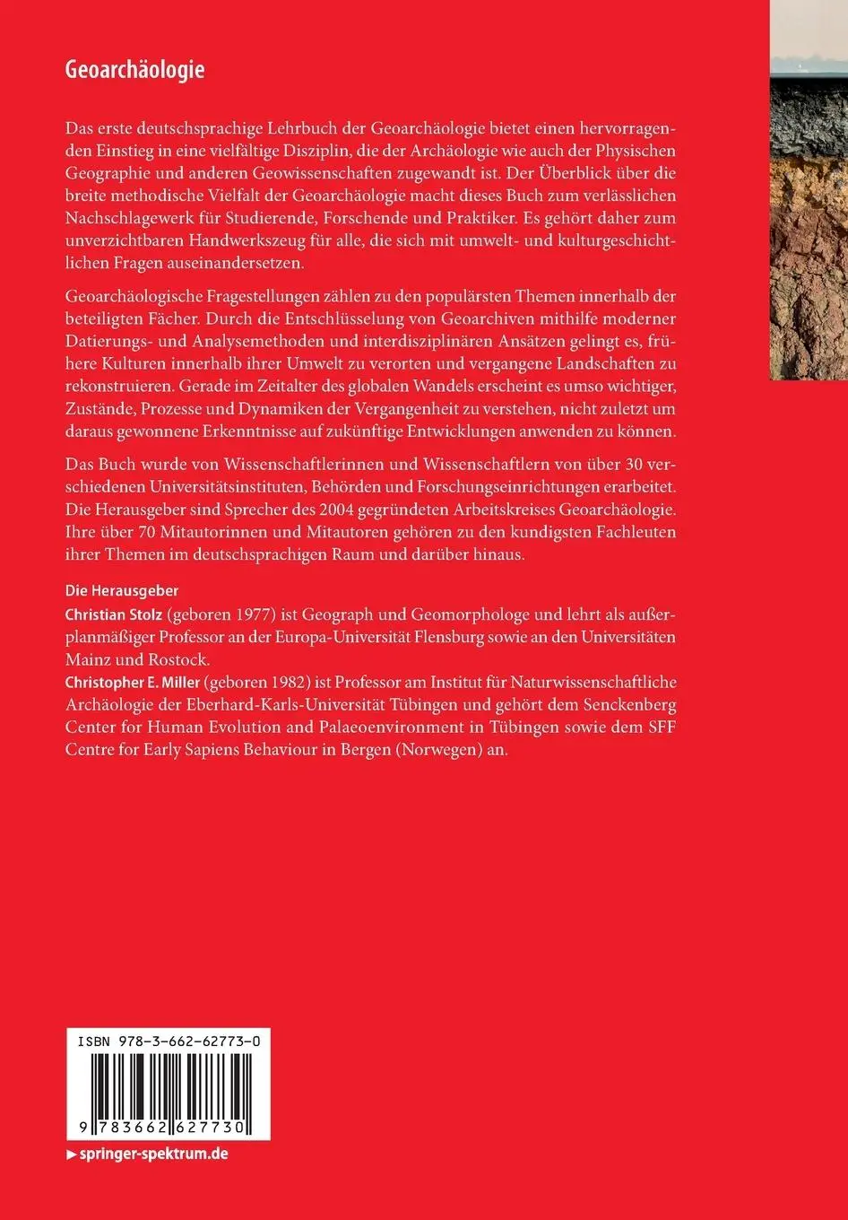 Rückseite: 9783662627730 | Geoarchäologie | Christian Stolz (u. a.) | Taschenbuch | xx | Deutsch