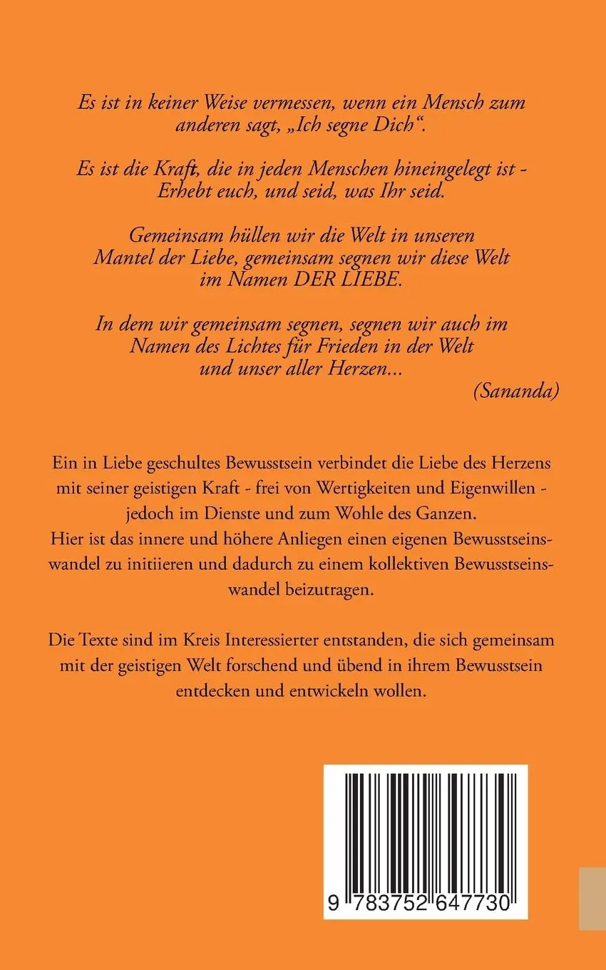 Rückseite: 9783752647730 | Schulung des Bewusstseins - Sananda Inspirationen | Band 8 | Stuckert