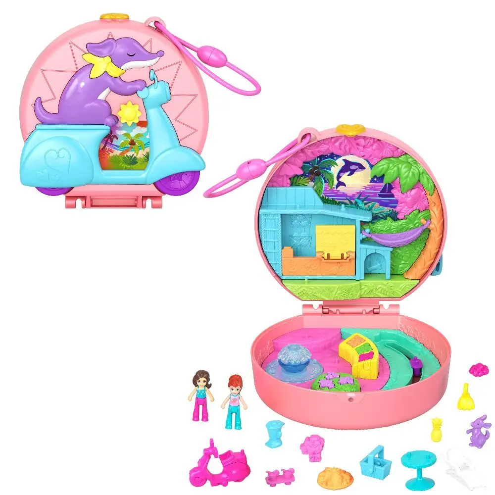 Bild: 194735217830 | Polly Pocket Adventure Moped Schatulle | Blister | HWN98 | 2024