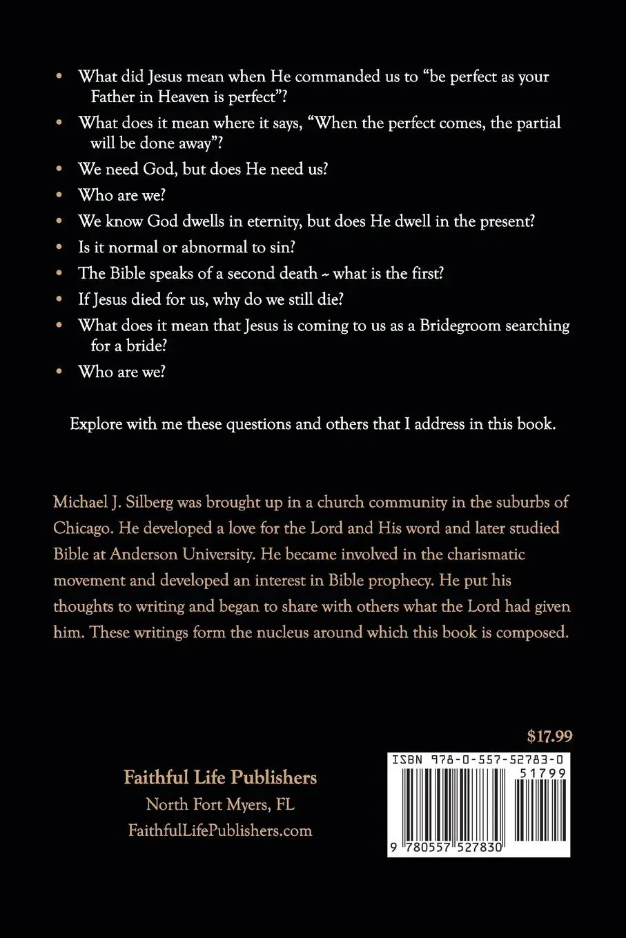 Rückseite: 9780557527830 | Falling in Love with the Prince of Life | Michael J. Silberg | Buch