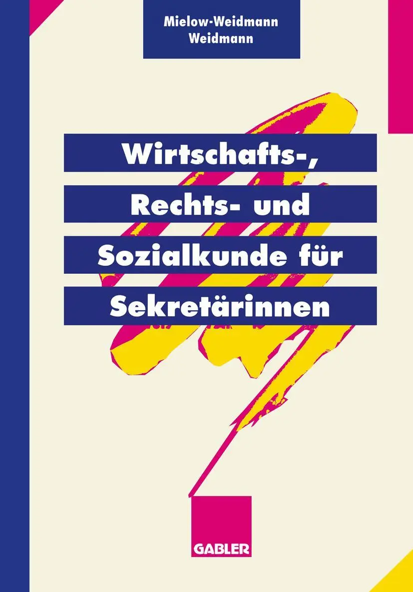 Cover: 9783409197830 | Wirtschafts-, Rechts- und Sozialkunde für Sekretärinnen | Taschenbuch