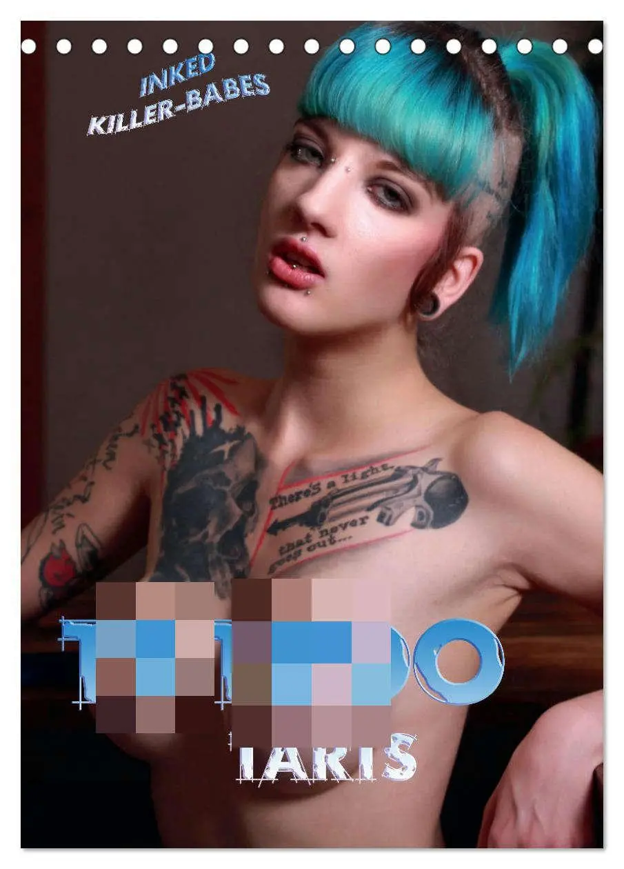 Cover: 9783516257830 | TATTOO TARTS - Inked Killer Babes (Tischkalender 2026 DIN A5 hoch),...