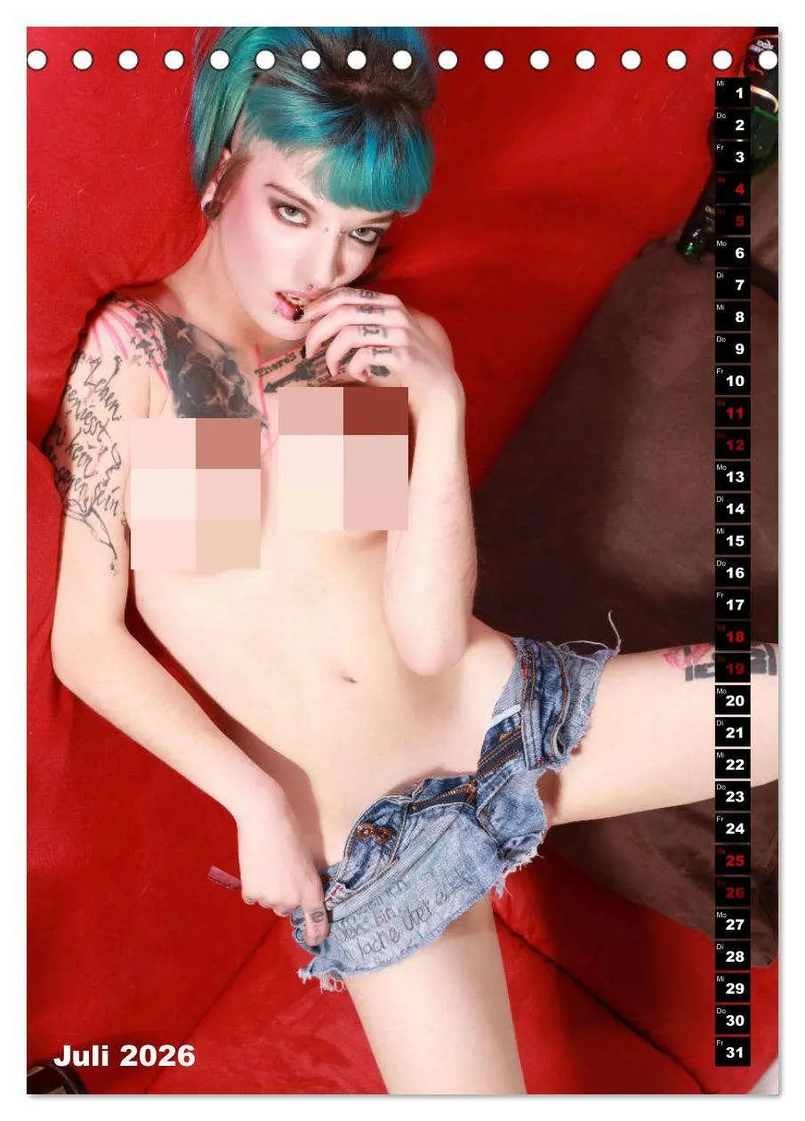 Bild: 9783516257830 | TATTOO TARTS - Inked Killer Babes (Tischkalender 2026 DIN A5 hoch),...