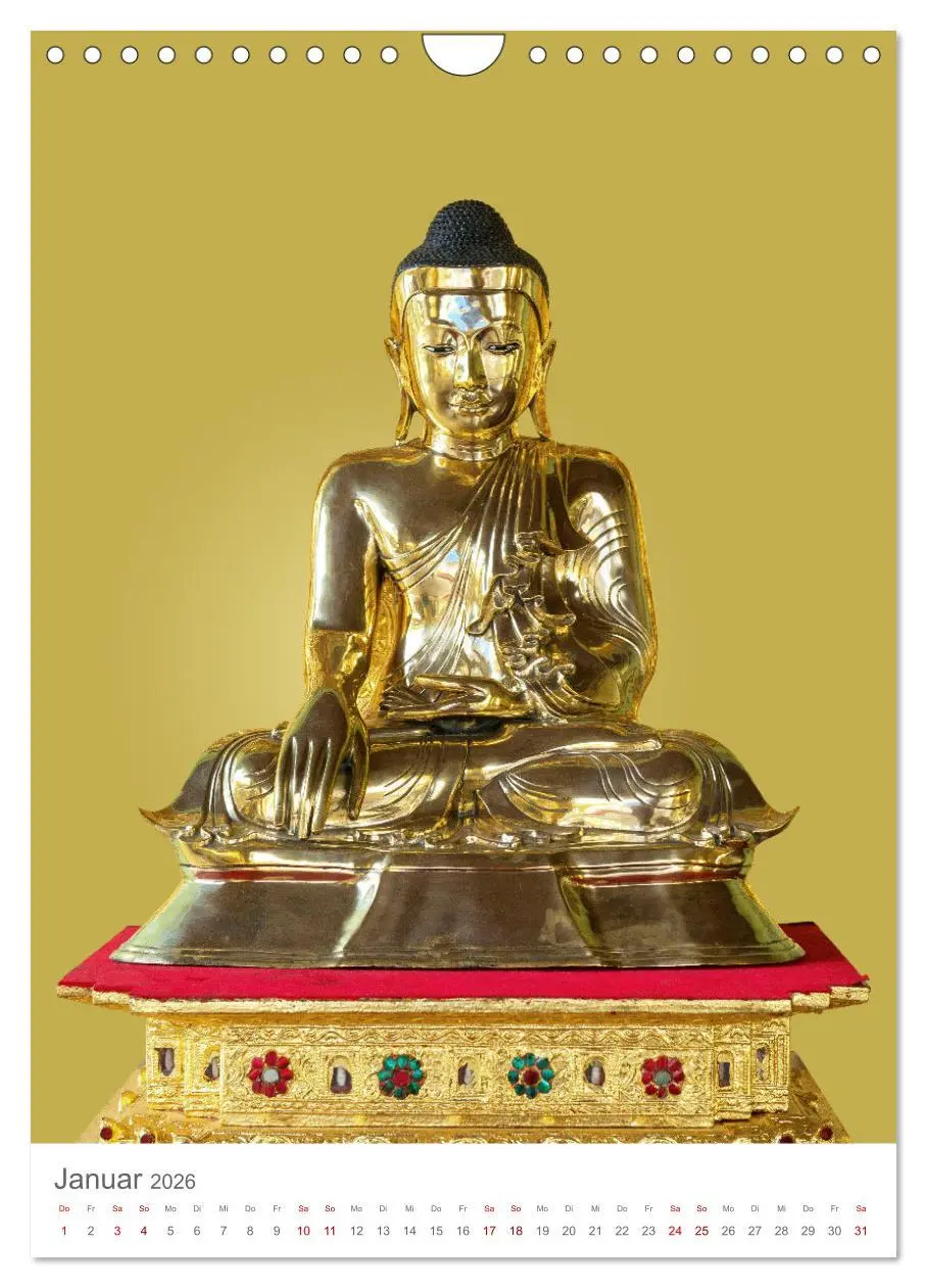 Bild: 9783516327830 | Buddha trägt Gold (Wandkalender 2026 DIN A4 hoch), CALVENDO...