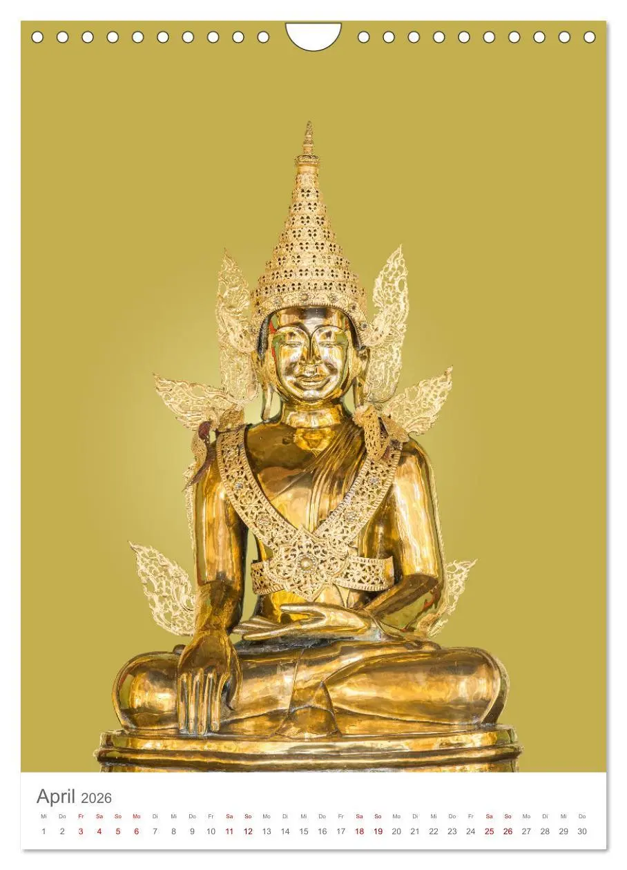Bild: 9783516327830 | Buddha trägt Gold (Wandkalender 2026 DIN A4 hoch), CALVENDO...