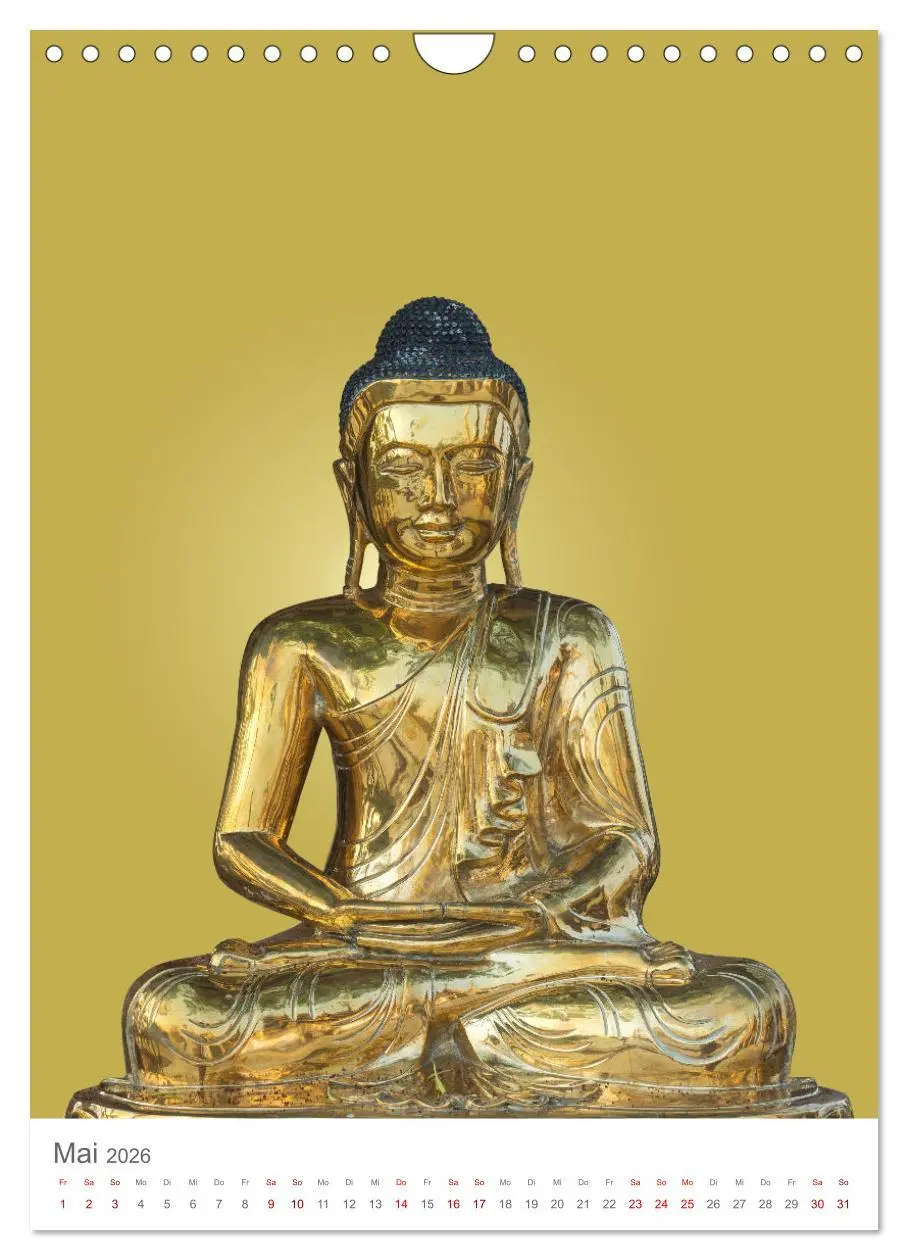 Bild: 9783516327830 | Buddha trägt Gold (Wandkalender 2026 DIN A4 hoch), CALVENDO...