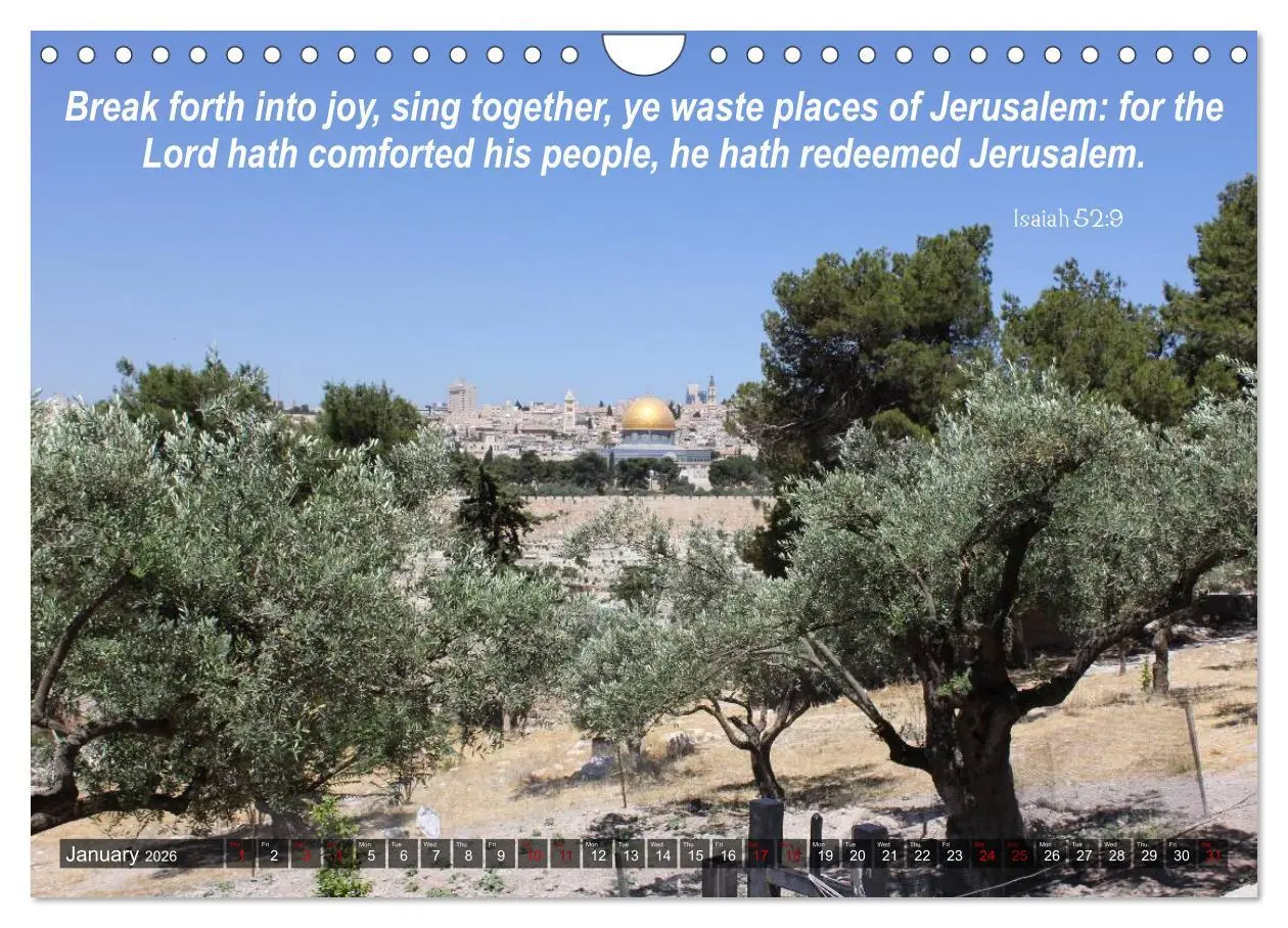 Bild: 9783516567830 | ISRAEL (Wall Calendar 2026 DIN A4 landscape), CALVENDO 12 Month...