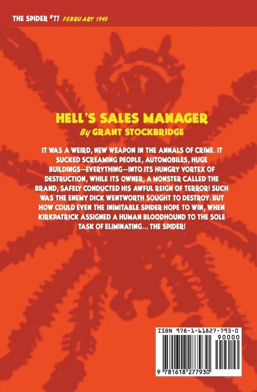 Rückseite: 9781618277930 | The Spider #77 | Hell's Sales Manager | Grant Stockbridge (u. a.)