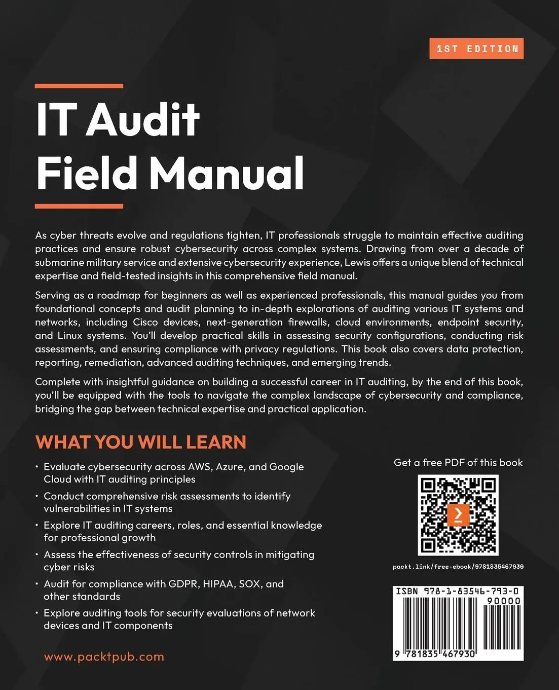 Rückseite: 9781835467930 | IT Audit Field Manual | Lewis Heuermann | Taschenbuch | Englisch