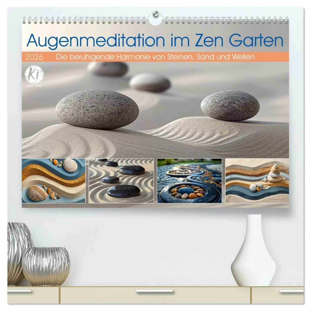 Cover: 9783457397930 | Augenmeditation im Zen Garten (hochwertiger Premium Wandkalender...