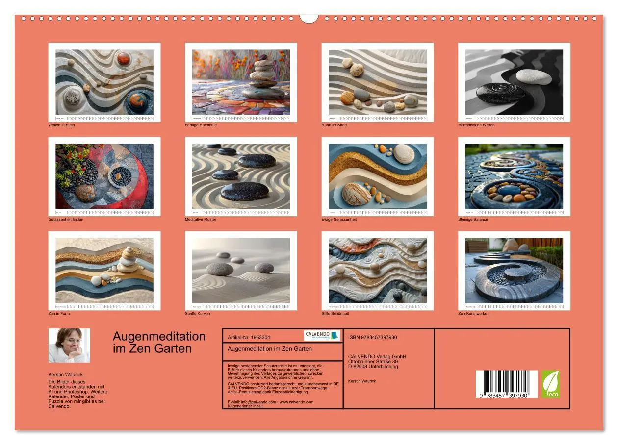 Bild: 9783457397930 | Augenmeditation im Zen Garten (hochwertiger Premium Wandkalender...
