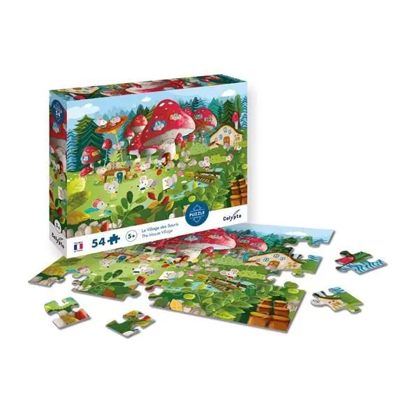 Bild: 3373910078030 | Calypto Mäusedorf 54 Teile Puzzle | Spiel | In Spielebox | 3907803