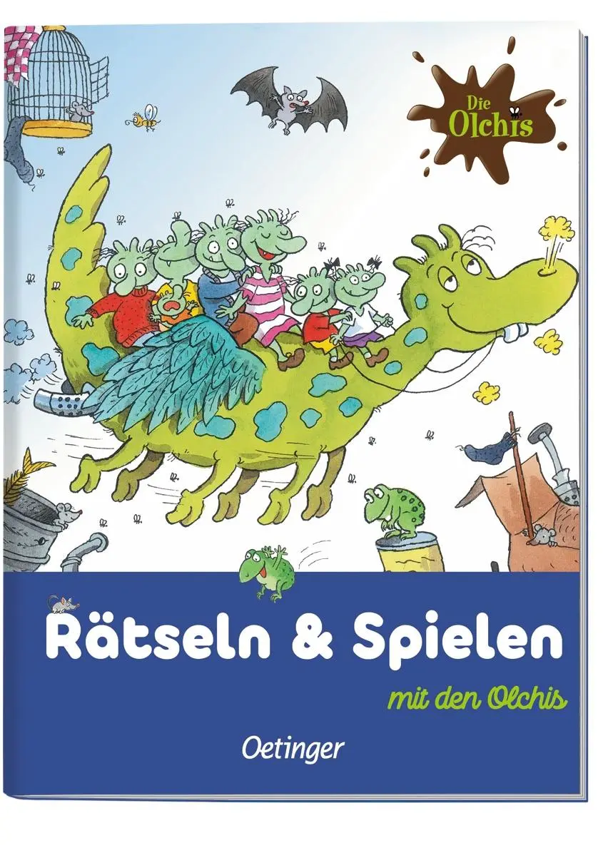 Bild: 4260512188030 | Die Olchis. Puzzle im Buch. Feuerstuhl. 300 Teile, Format 48 x 34 cm