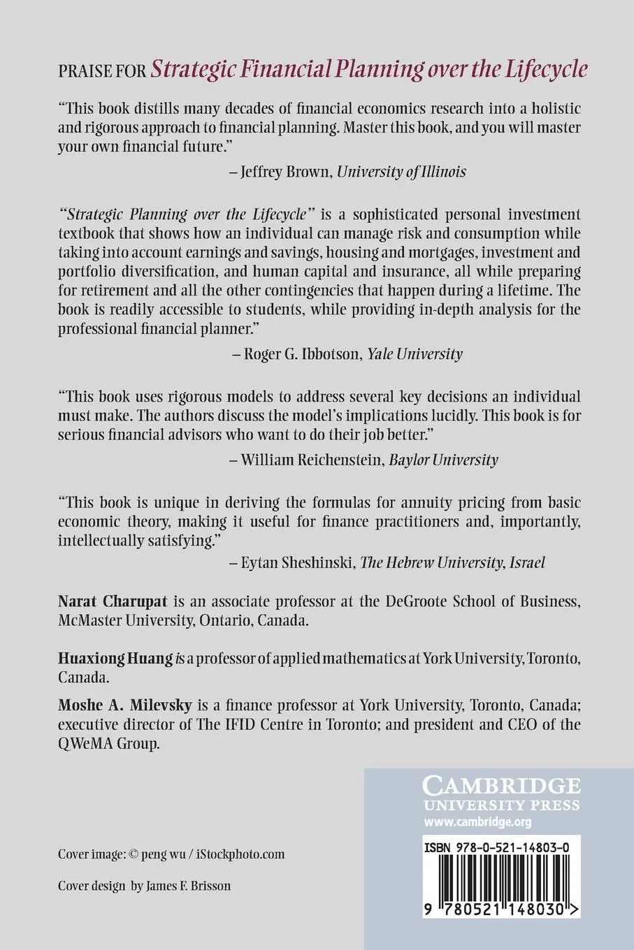 Rückseite: 9780521148030 | Strategic Financial Planning Over the Lifecycle | Charupat (u. a.)