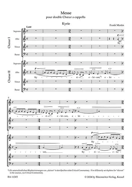 Bild: 9790006578030 | Messe pour double Chur a cappella (Messe für zwei vierstimmige...
