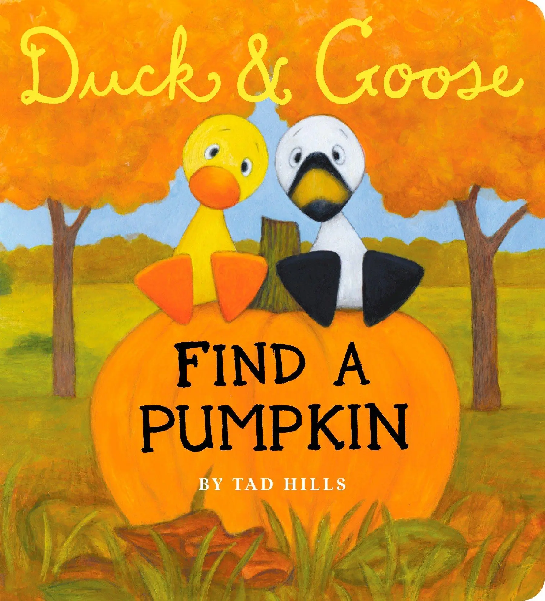 Cover: 9780375858130 | Duck &amp; Goose, Find a Pumpkin | A Board Book for Kids and Toddlers