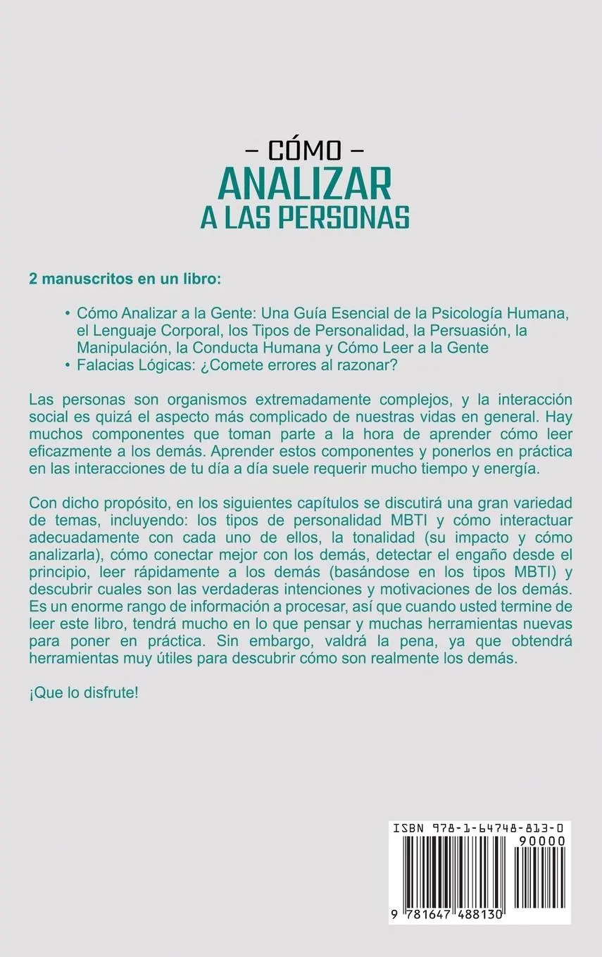 Rückseite: 9781647488130 | Cómo analizar a las personas | Scott Lovell | Buch | Spanisch | 2020