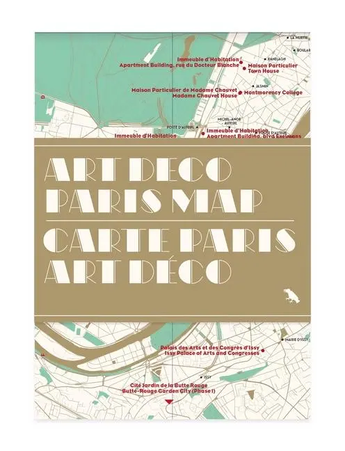 Cover: 9781912018130 | Art Deco Paris Map | Carte Paris Art Dã(c)Co | Robin Wilson | Englisch