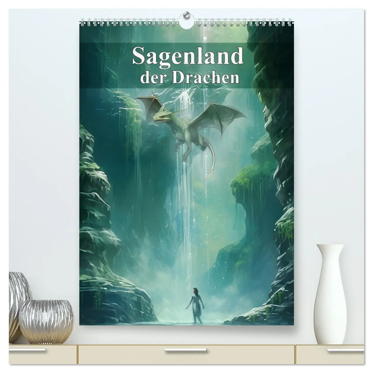 Cover: 9783516298130 | Sagenland der Drachen (hochwertiger Premium Wandkalender 2026 DIN...