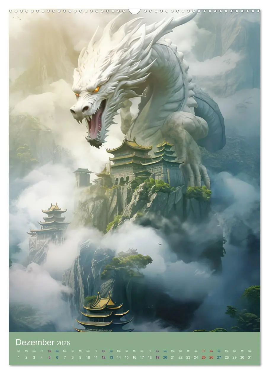 Bild: 9783516298130 | Sagenland der Drachen (hochwertiger Premium Wandkalender 2026 DIN...