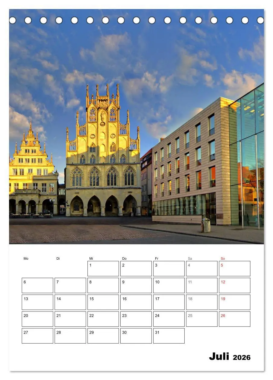 Bild: 9783516438130 | Münster entdecken (Tischkalender 2026 DIN A5 hoch), CALVENDO...