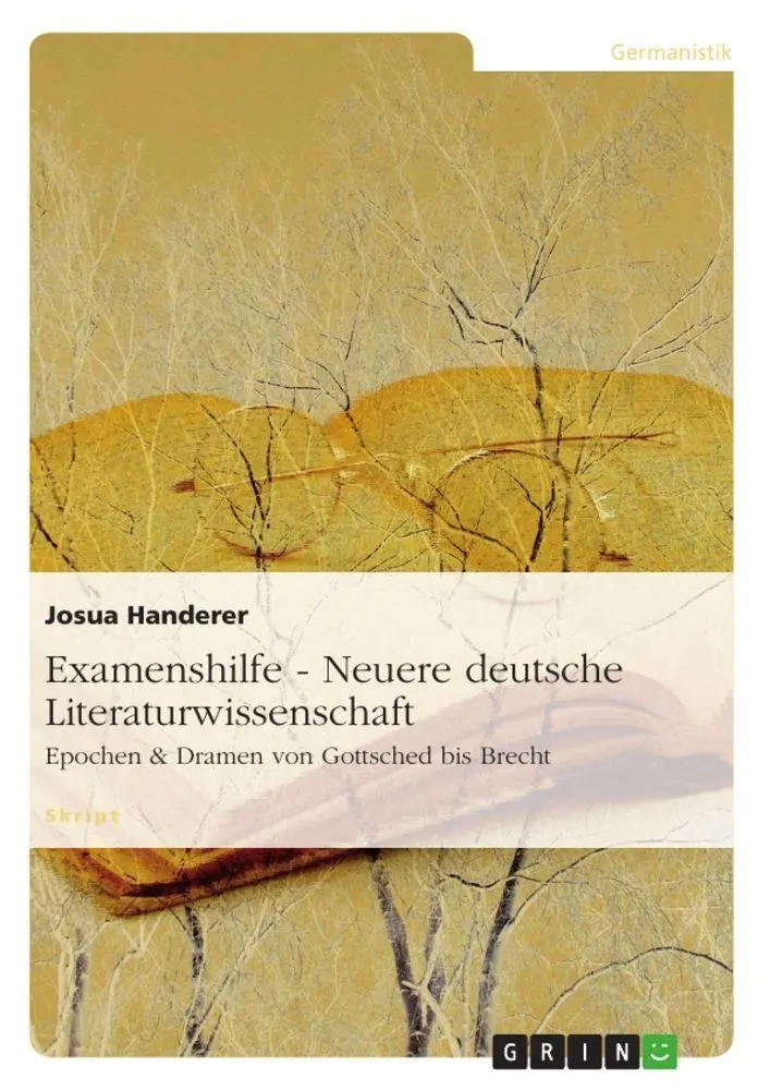Cover: 9783656028130 | Examenshilfe - Neuere deutsche Literaturwissenschaft | Josua Handerer