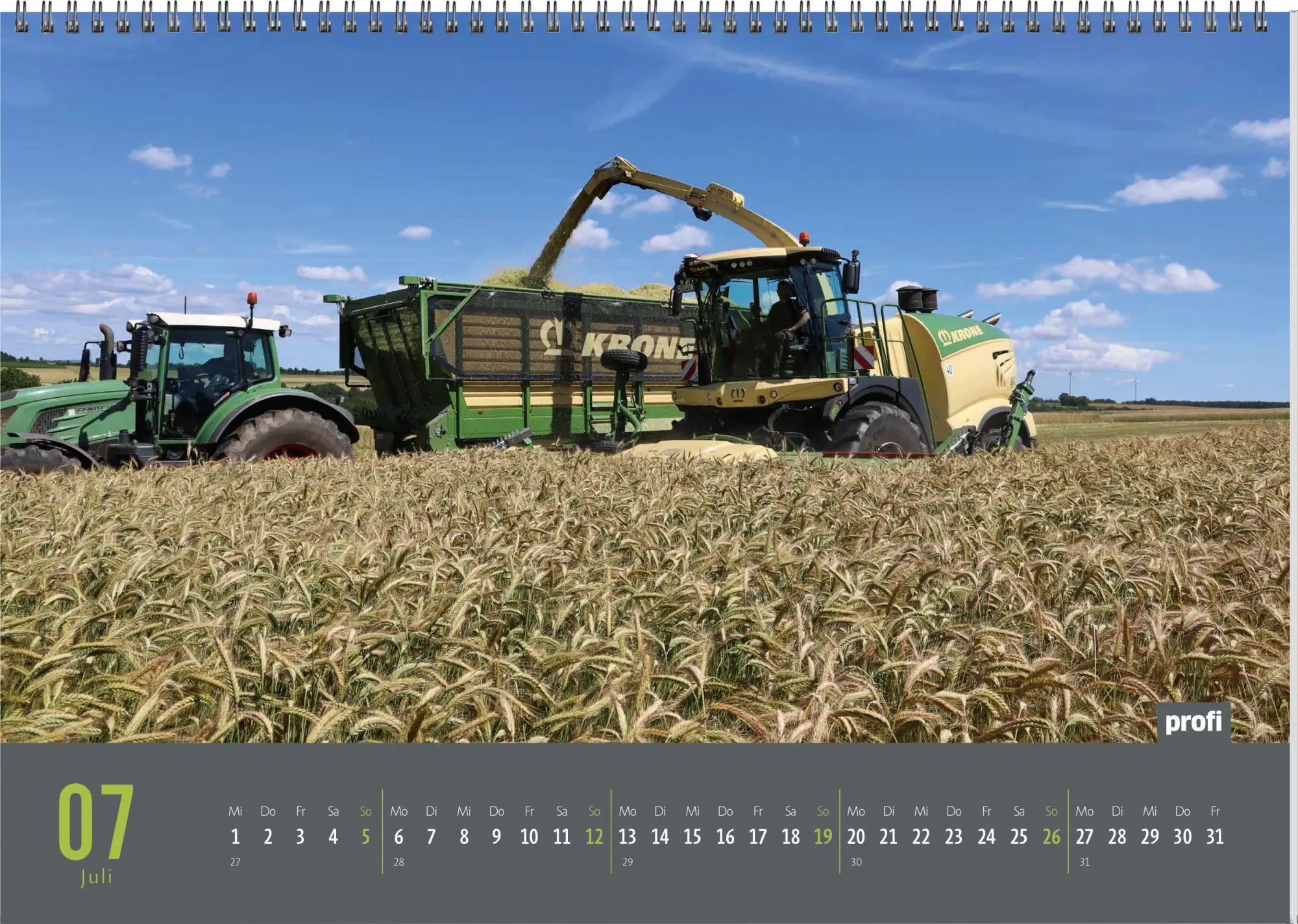 Bild: 9783784358130 | profi Landtechnikkalender 2026 | Kalender | 14 S. | Deutsch | 2026