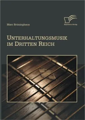 Cover: 9783836688130 | Unterhaltungsmusik im Dritten Reich | Marc Brüninghaus | Taschenbuch