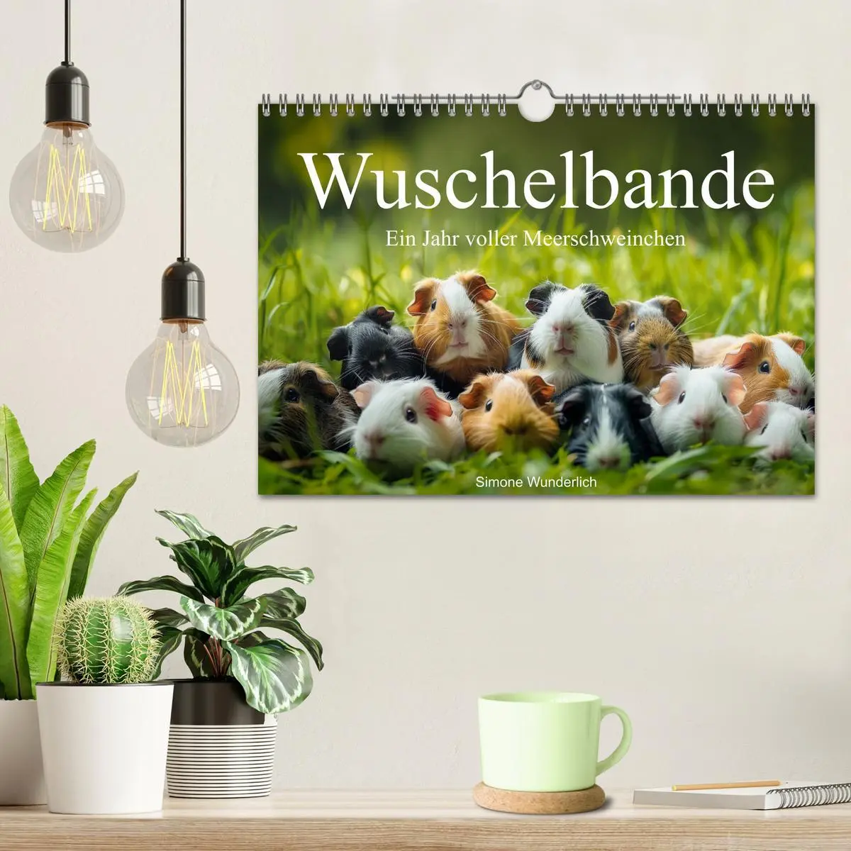 Bild: 9783457338230 | Wuschelbande - Ein Jahr voller Meerschweinchen (Wandkalender 2026...