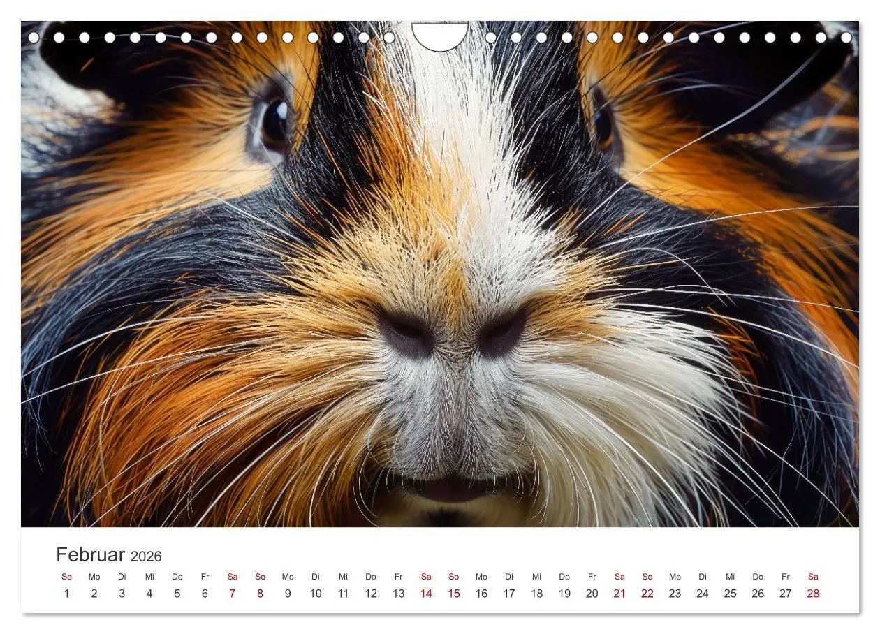 Bild: 9783457338230 | Wuschelbande - Ein Jahr voller Meerschweinchen (Wandkalender 2026...