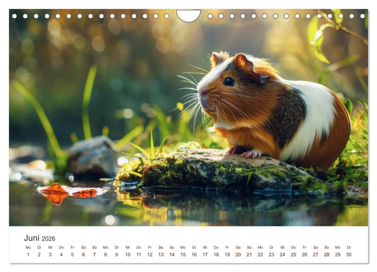Bild: 9783457338230 | Wuschelbande - Ein Jahr voller Meerschweinchen (Wandkalender 2026...