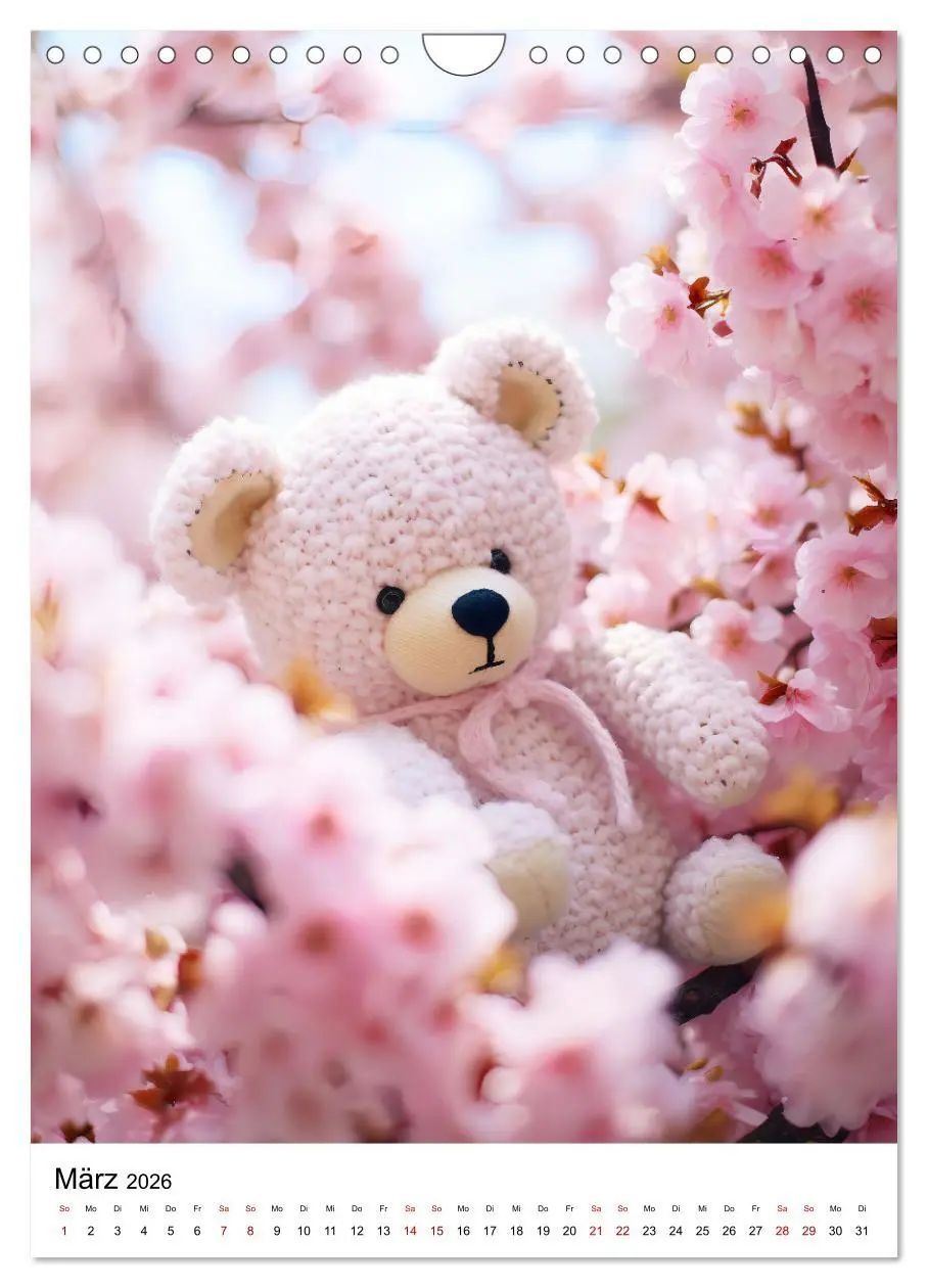 Bild: 9783516288230 | Teddy Abenteur - Ein Jahr mit gehäkelten Freunden (Wandkalender...