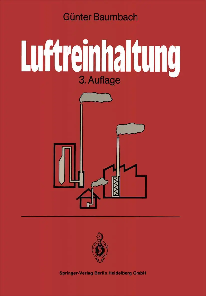 Cover: 9783540568230 | Luftreinhaltung | Guenter Baumbach | Taschenbuch | Paperback | Deutsch